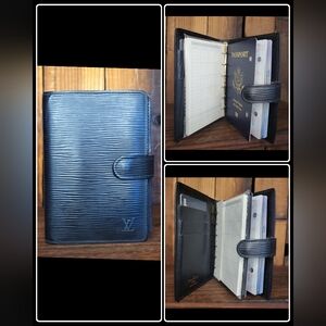 Louis Vuitton Black Epi Leather Agenda